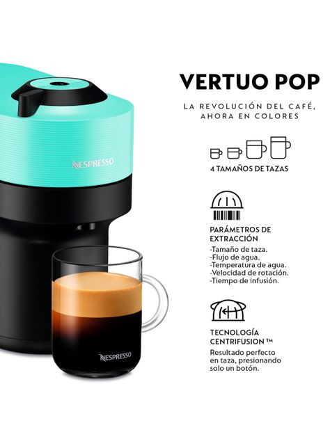Cafetera Vertuo Pop Aqua + Espumador de Leche Aeroccino 3-3