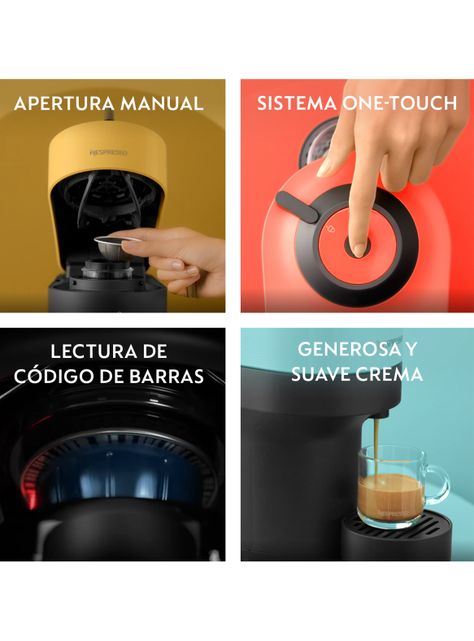 Cafetera Vertuo Pop Blanca + Espumador de Leche Aeroccino 3-4