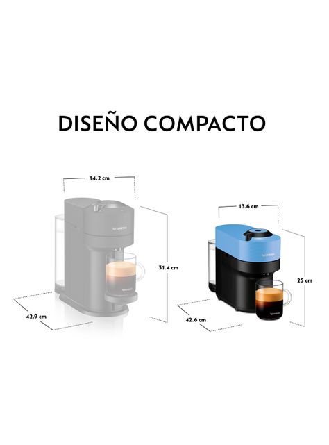 Cafetera Vertuo Pop Azul + Espumador de Leche Aeroccino 3-1