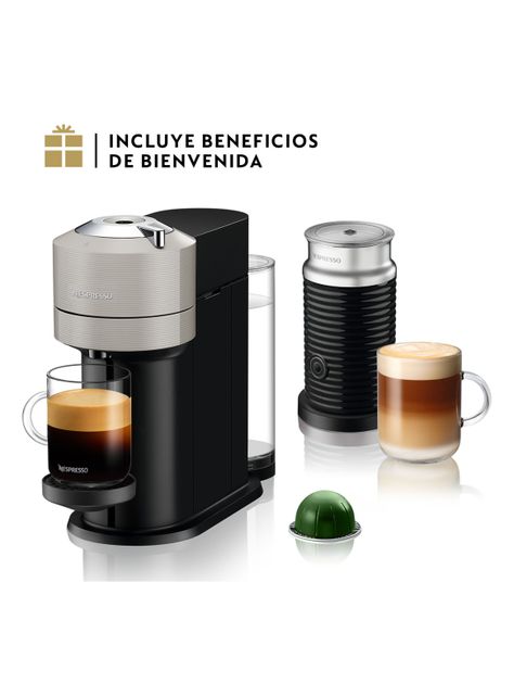Cafetera Vertuo Next Gris + Espumador de Leche-0