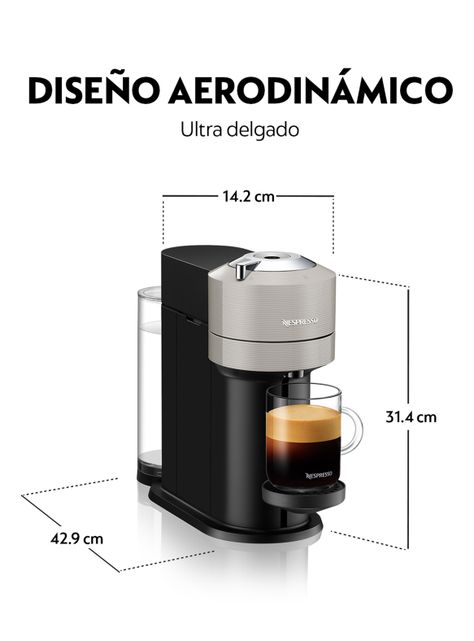 Cafetera Vertuo Next Gris + Espumador de Leche-1