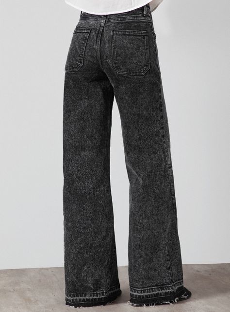 Jeans Whistler Balck Wide Leg-1
