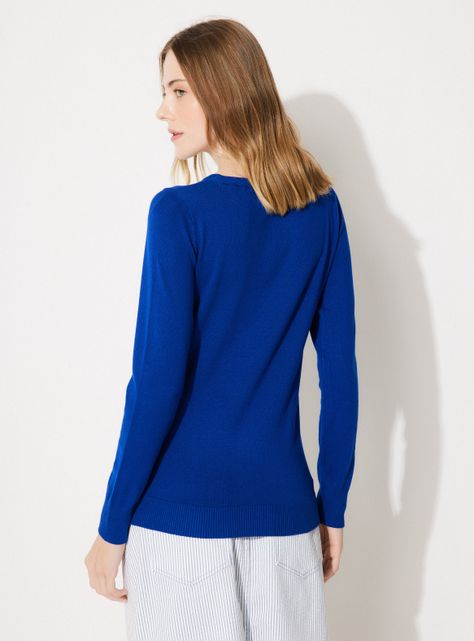 Sweater Básico Tejido Cuello Redondo-1