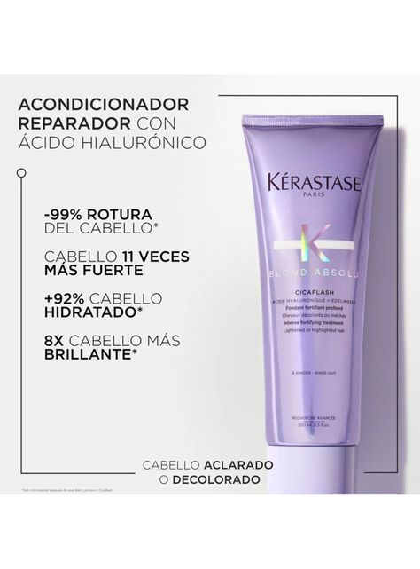 Set Cabello Rubio o Decolorado Blond Absolu Shampoo 500ml + Acondicionador 200ml Kérastase-2