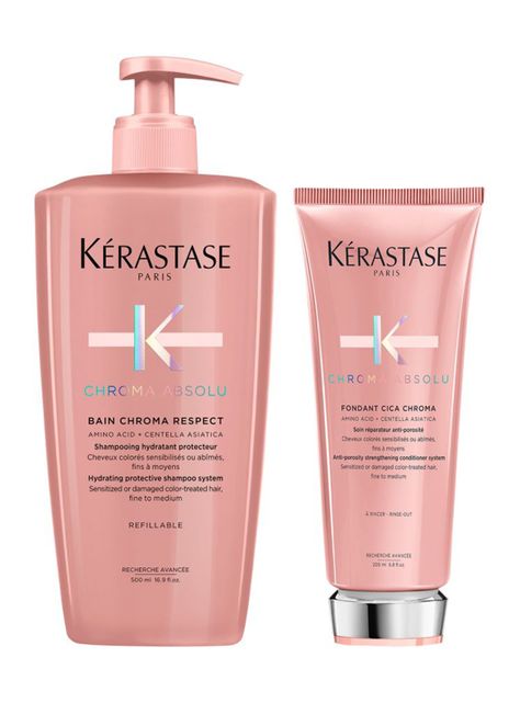 Set Cabello con Color Chroma Absolu Shampoo 500ml + Acondicionador 200ml Kérastase-0
