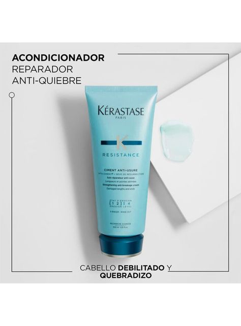 Set Cabello Debilitado Resistance Shampoo 500ml + Acondicionador 200ml Kérastase-3