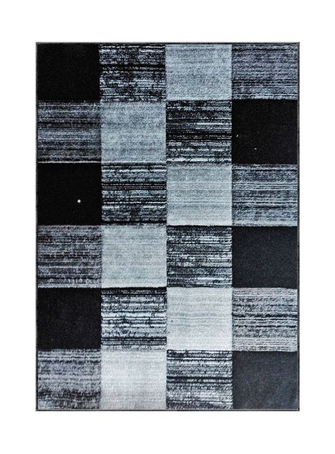 Alfombra 150 x 200 cm Idetex Frize Carved D4 Negro-0