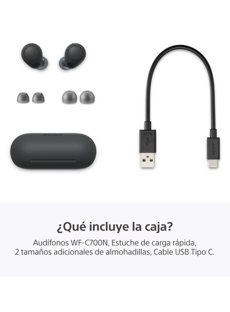 Audífonos Bluetooth Noise Cancelling WF-C700N Negro-2