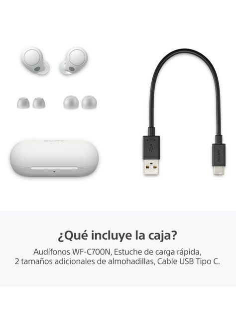 Audífonos Bluetooth Noise Cancelling WF-C700N Blanco-2