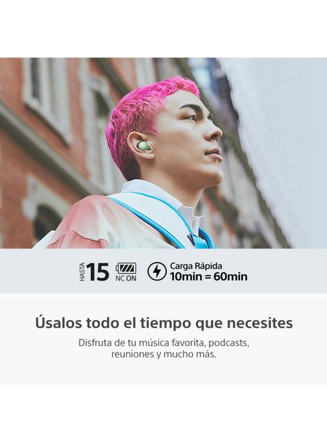 Audífonos Bluetooth Noise Cancelling WF-C700N Blanco-5