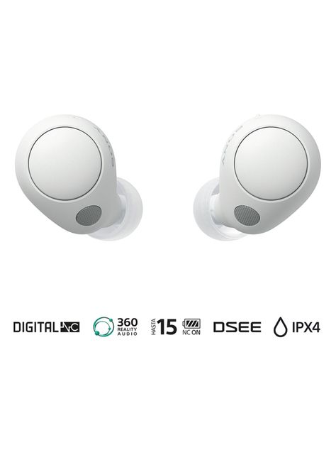Audífonos Bluetooth Noise Cancelling WF-C700N Blanco-1