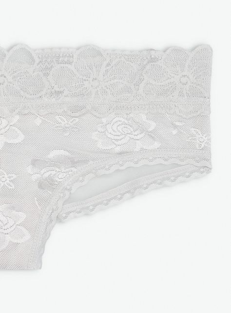 Calzón Bikini Tejido Encaje Diseño Flores-2