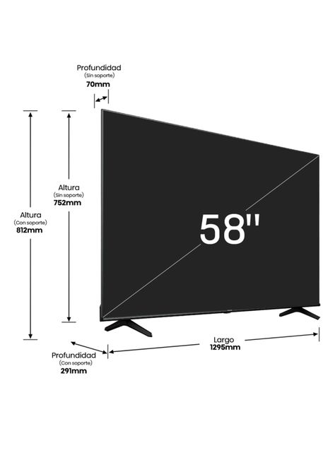 LED Smart TV 58" 4K UHD A6K-1