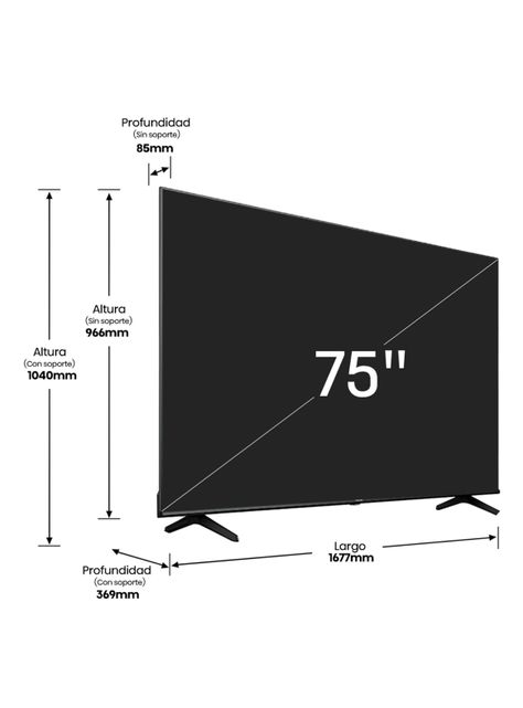 LED Smart TV 75" 4K UHD A6K-1