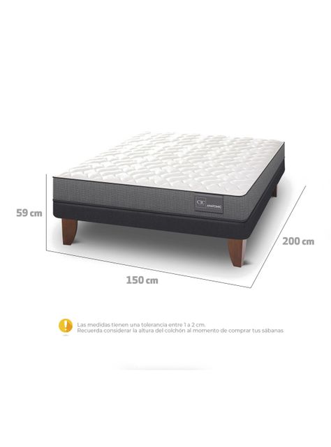 Cama Europea Anatomic 2 Plazas-1