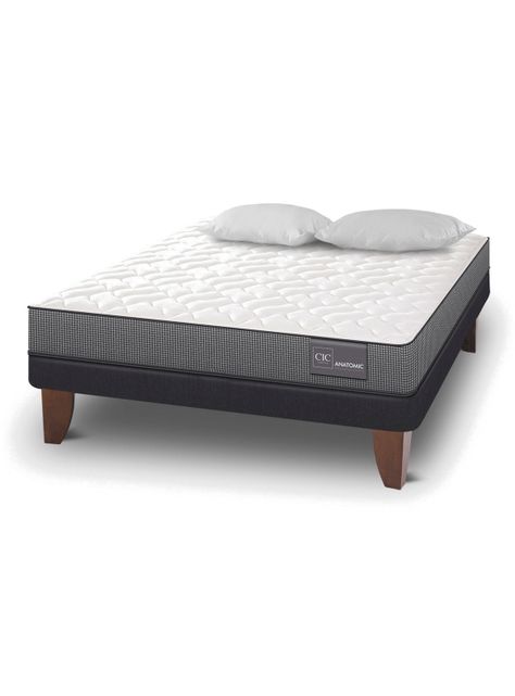 Cama Europea Anatomic 2 Plazas + Almohadas-0