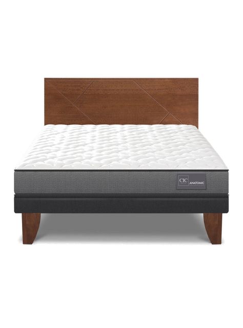 Cama Europea Anatomic 2 Plazas + Respaldo Villarrica-2