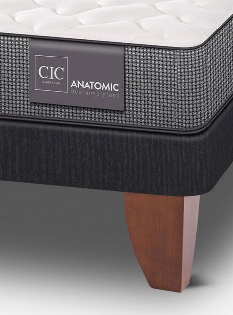 Cama Europea Anatomic 2 Plazas + Respaldo Villarrica-3