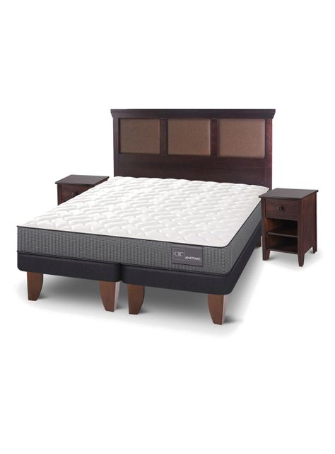 Cama Europea Anatomic King + Set Torino Chocolate-0