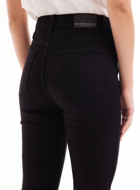 Jeans Básico Alto Denim Bolsillos-9