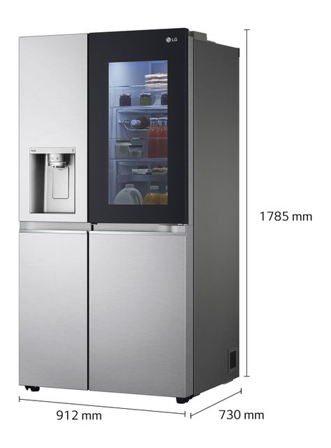 Refrigerador Side by Side No Frost 598 Litros LS66SXNC Instaview-1