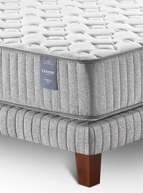 Cama Europea Hybrid Visco 2 Plazas Base Dividida-4