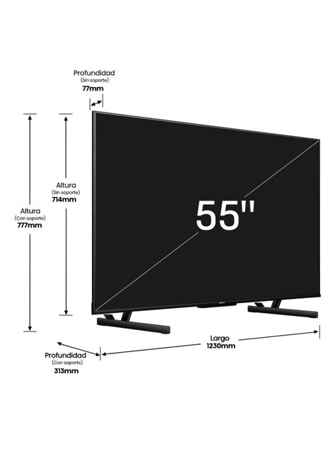 QLED Smart TV 55" 4K Google TV 55A7K-1