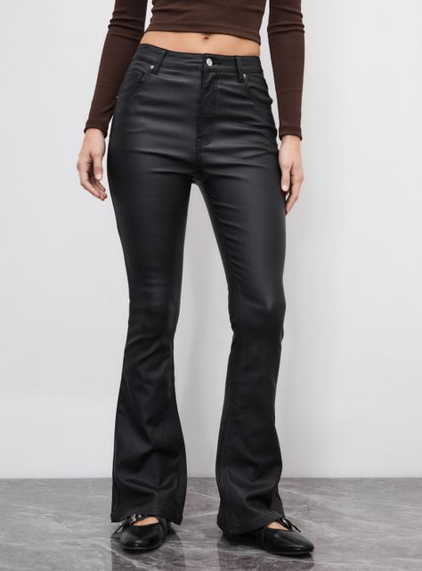 Jeans Coated Bota Ancha 01-0