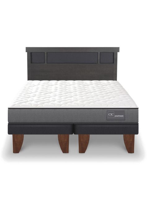 Cama Europea Anatomic King + Respaldo Dublín-2