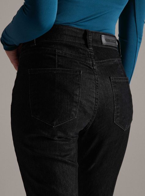 Jeans Superficie Terciopelo Negro-3