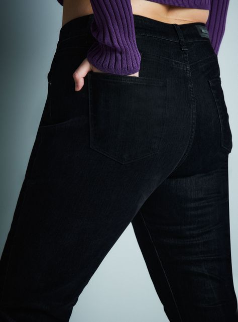 Jeans Superficie Terciopelo Negro-9