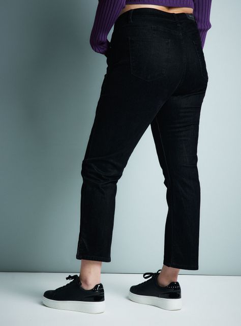 Jeans Superficie Terciopelo Negro-7