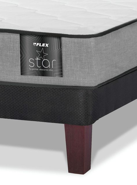 Cama Europea Star 1.5 Plazas x 200 cm + Set Asturias-3
