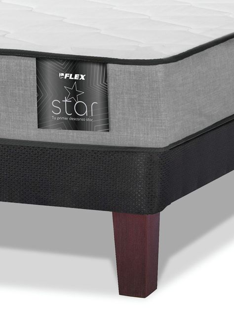 Cama Europea Star 1 Plaza x 200 cm + Set Asturias-3