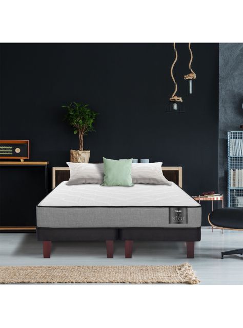 Cama Europea Star 1.5 Plazas x 200 cm + Respaldo Royal-5