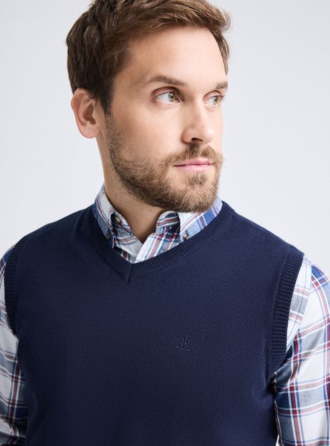 Sweater Básico Sin Mangas-2