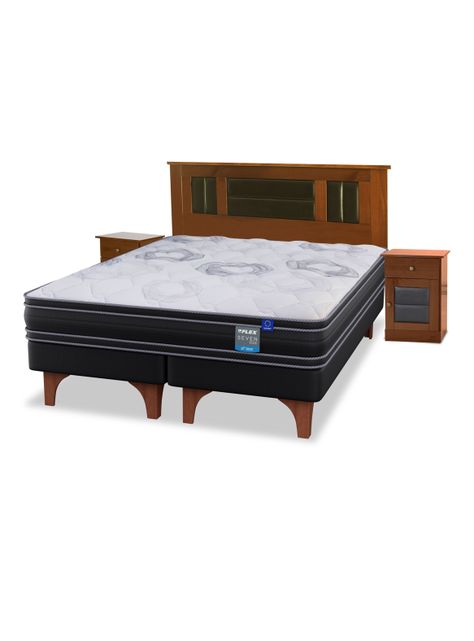 Cama Europea Seven Plus King + Set Mueble Lorraine-0