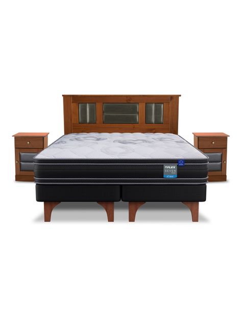 Cama Europea Seven Plus King + Set Mueble Lorraine-2