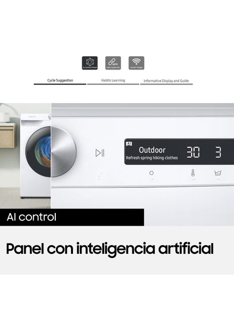 Lavadora-Secadora Carga Frontal 12.5/7 Kg IA WD12T704DBH/ZS-7