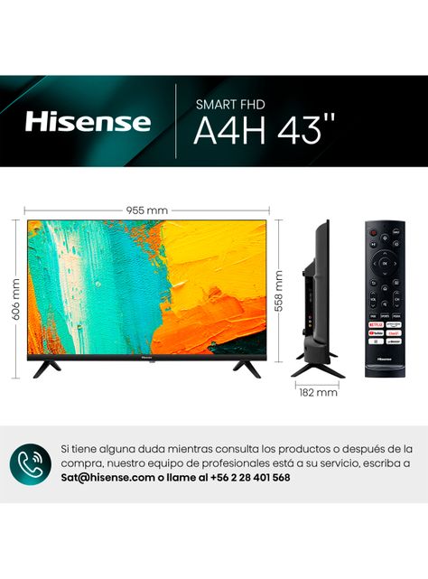 LED Smart TV 43" FHD 43A4H-1