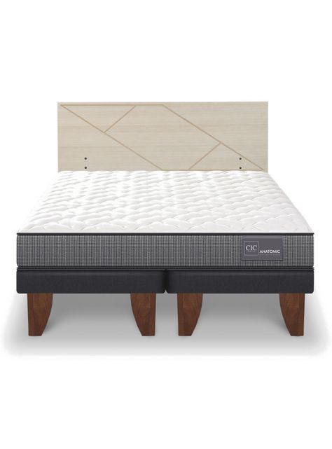 Cama Europea Anatomic King + Respaldo Villarrica Alpino-2