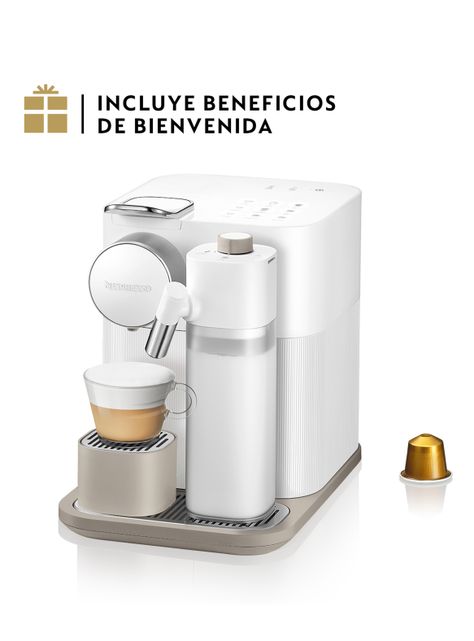 Cafetera de Cápsulas Gran Lattissima Blanca-0