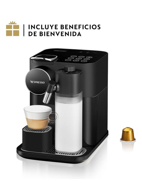 Cafetera de Cápsulas Gran Lattissima Negra -0