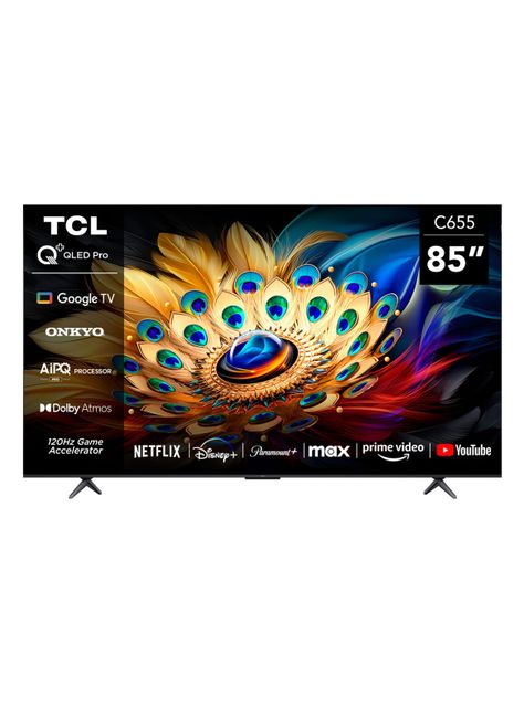 QLED Smart TV 85" 4K UHD 85C655 Google TV-0