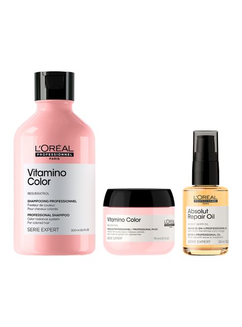 Set Cuidado del Color Vitamino Color Shampoo 300ml + Máscara 75ml + Aceite 30ml-0