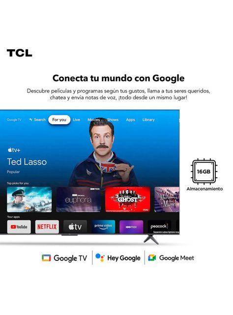 QLED Smart TV 50" 4K UHD 50C651 Google TV-7