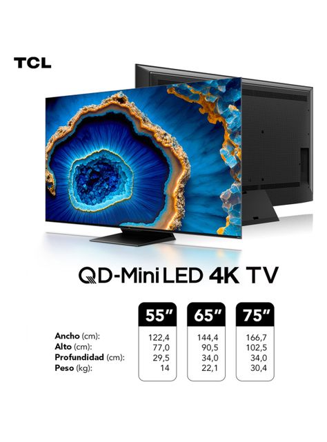 QLED Mini LED Smart TV 55" 4K 55C755 Google TV-2