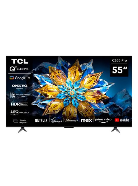 QLED Smart TV 55" 4K UHD 55C655 Pro Google TV-0