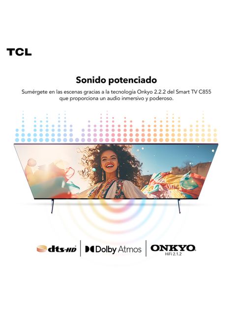 QLED Mini LED Smart TV 65" 4K 65C855 Android TV-6