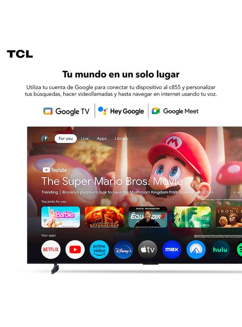 QLED Mini LED Smart TV 65" 4K 65C855 Android TV-8